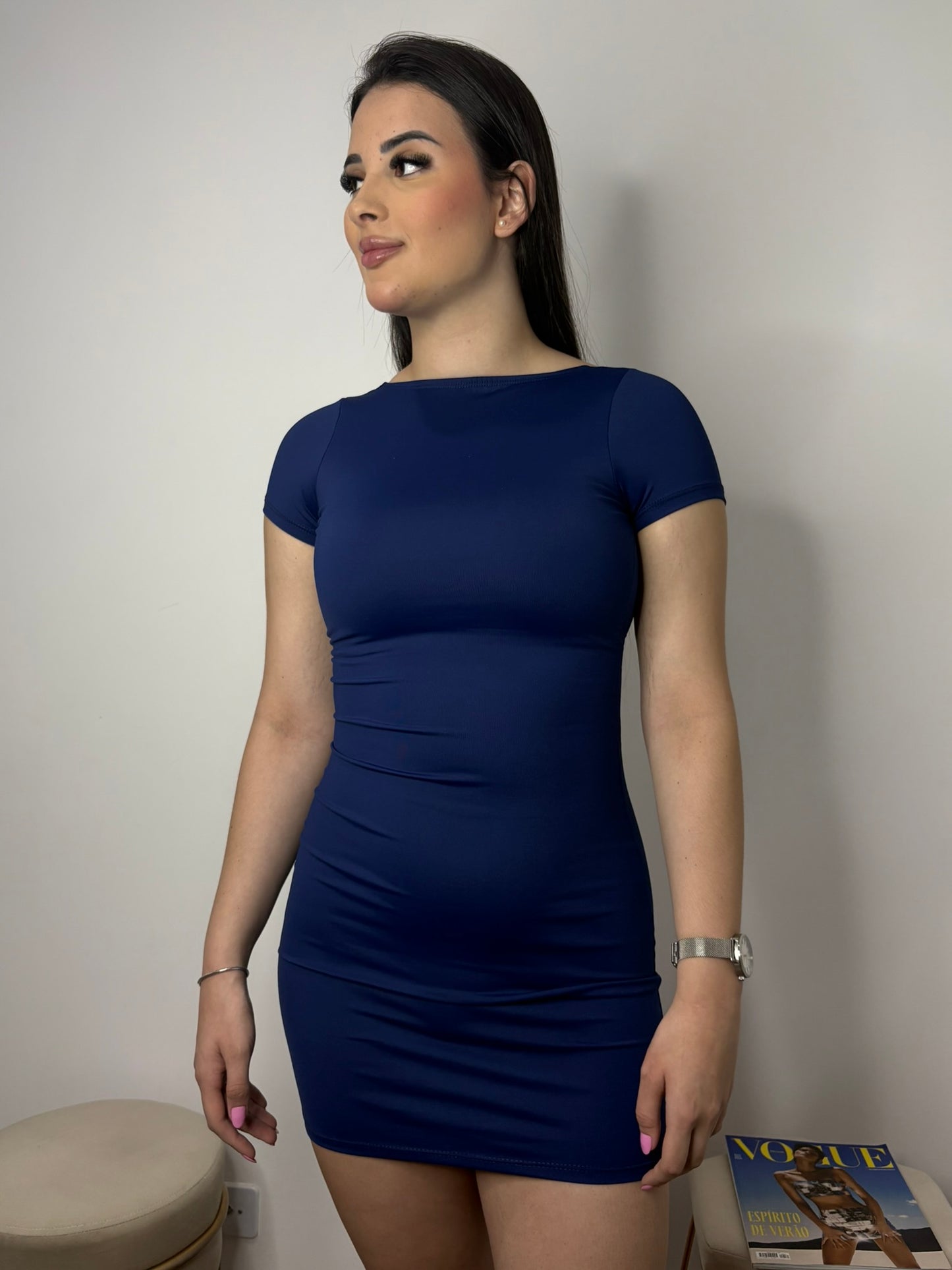 Vestido Lili Manga Curta