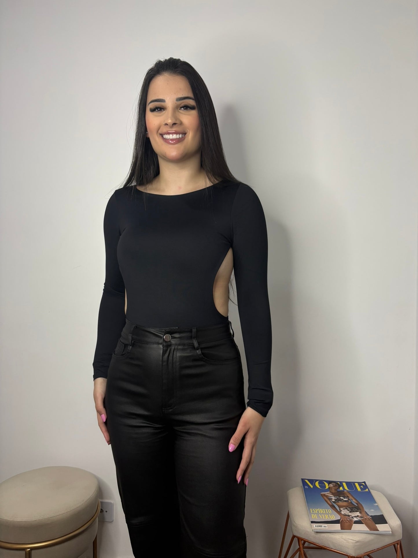 Body Romana Manga Longa