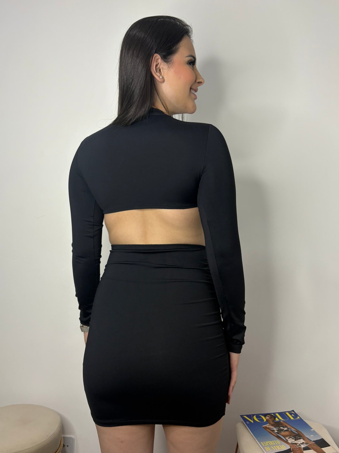 Vestido Laura Manga Longa